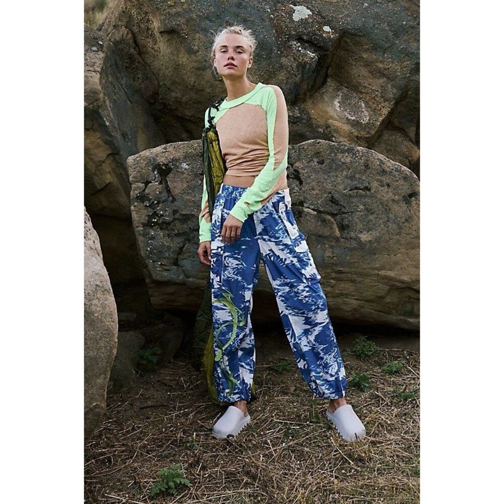 Color Burst Hike Pants by FP Movement at Free People, Chrissy Floral/Wave size S